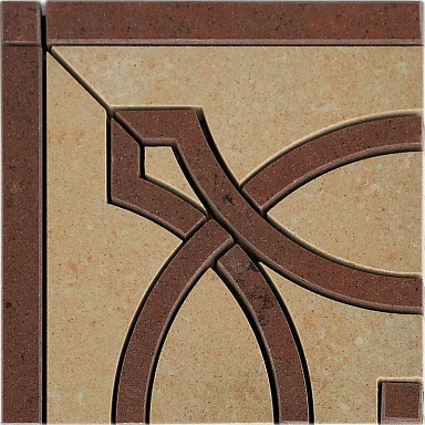 Декор Casalgrande Padana Angolo Rinascimento B Palissandro (Madras Pink, Palissandro) 15x15