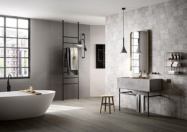 Плитка Marazzi Italy MMN7 Materika Spatula Struttura Grigio 40x120