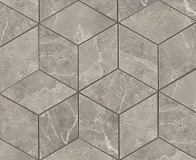 Декор Atlas Concorde Italy ADVO Marvel Grey Fleury Mos. Esagono Lapp 30х35