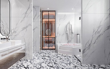 Керамогранит Basconi Home BHM-5010 Bulgari digital glazed-3D ink 60x120