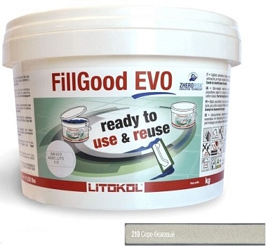Смеси и затирки LITOKOL Fillgood Evo FILLGOOD EVO F.210 GREIGEO 2 кг
