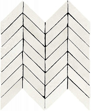 Мозаика Marazzi Italy M3SC Alchimia Mosaico Spina White 30x37