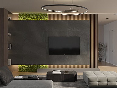 Керамогранит Cersanit 17428 Cambio темно-серый ректификат 60x120