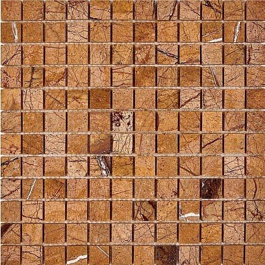 Мозаика Pixmosaic PIX293 Rain Forest (Bidasar brown) из мрамора 23х23 305x305x6