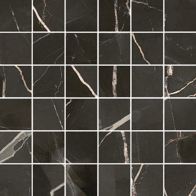 Мозаика Italon 610110001141 Stellaris Absolut Black Mosaico 30x30