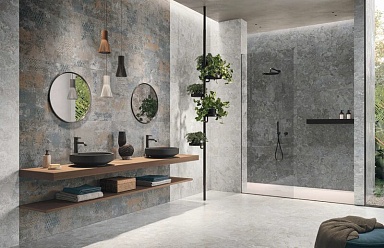 Керамогранит Naxos 136900 Mockup Ostuni Grey Nat Ret 60x120