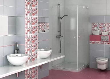 Плитка Kerama Marazzi 7083T Городские цветы серый 20*50