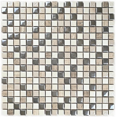Мозаика Bonaparte Smoke 15*15*8 300*300