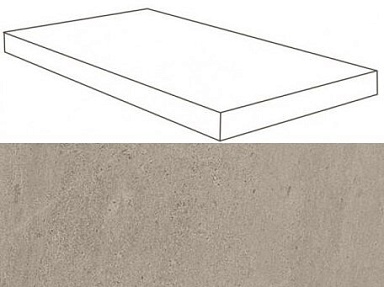 Ступень Атлас Конкорд Россия 620070001126 Silver Grey Scalino Angolare SX Lap 33x60