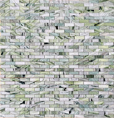 Мозаика Caramelle Mosaic Onice Verde oliva POL 23x73x7 298x298