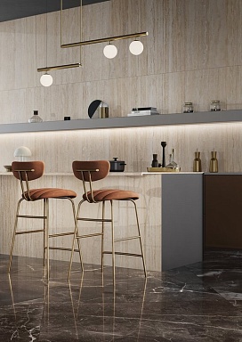 Керамогранит Rak Ceramics New Travertino Ivory Polished Full Lappato 60x120
