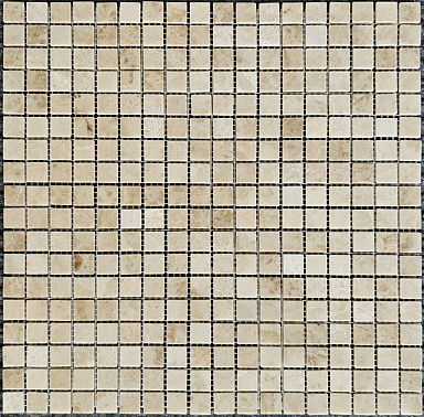 Мозаика Pixmosaic PIX 322 Cappucino мрамор полированная 15х15 305х305х4