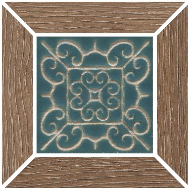 Kerama Marazzi ID157 Вставка Тровазо наборный карамельный матовый 13x13x0,9