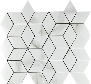 Декор Velsaa Mosaic Statuario Eva 3d diamond 37.1x34.7