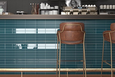 Плитка Equipe 28444 Costa Nova Grey Glossy 5x20