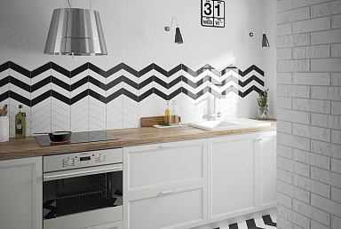 Плитка Equipe 23357 Black Left Matt 5,2x18,6