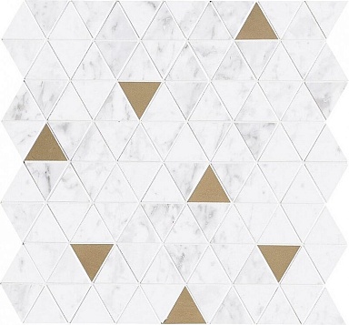 Мозаика Marazzi Italy M8H0 Allmarble Wall Altissimo Satin Mosaico Tria 40х43