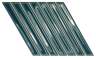 Плитка Wow 135015 Spike Bars A Peacock Blue 15x25,9