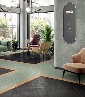 Керамогранит Kerama Marazzi SG403500N Паркетто оранжевый 9.9*40.2