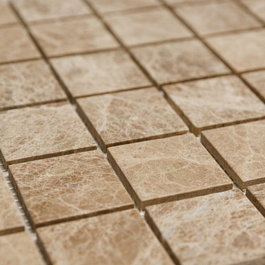 Мозаика Pixmosaic PIX350 Light Imperador, Deep Brushed матовая 48х48 305х305х6