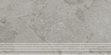 Kerama Marazzi KM6060G1241R8GRF Ступень фронтальная Сплит серый матовый обрезной 30x60x0,8
