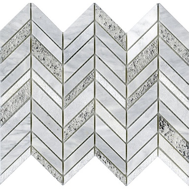 Мозаика L'Antic Colonial L241714811 Constellation Chevron White 25,2x30,4