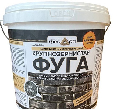 Смеси и затирки Феодал Фуга для швов 09 Серая 25 кг