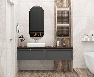 Керамогранит Laparet Forenza Bianco светло-серый 60х60