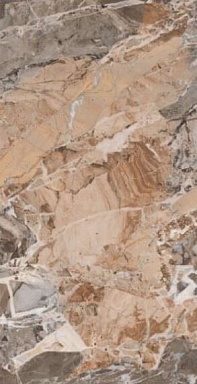 Керамогранит Sairam Mg Breccia Bruno Brown Glossy 60x120