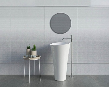 Бордюр Paradyz Uniwersalna Listwa Metalowa Silver Polerowana 2.2x90