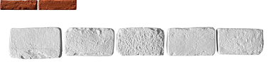 Leonardo Stone Декоративный кирпич Тычок Орлеан 776 12-14x7-8x1,7