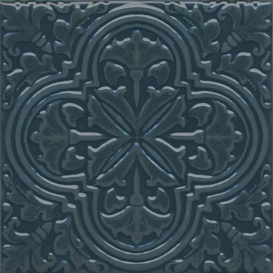 Kerama Marazzi KMD3STA004BN Декор Фес бирюзовый тёмный глянцевый 15x15x0,77
