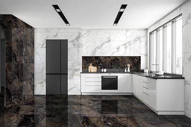 Керамогранит Global Tile GT120606103PR Calacatta Imperial Белый 60x120