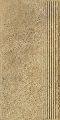 Ступень Paradyz Eremite Beige Stopnica Prosta Struktura Mat 30x60