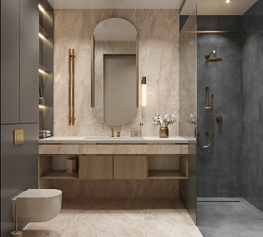 Керамогранит Arcadia Ceramica CR4015-A Intera Crema Carving 60x120