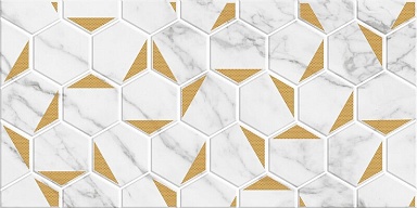 Березакерамика Декор Marble Gold белый 30х60