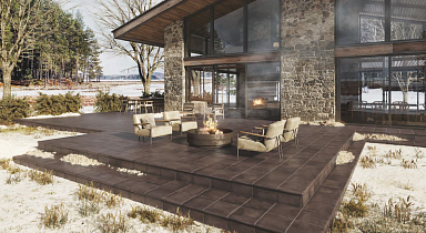 Клинкерная плитка Exagres Portland С-3 Lava 33x33