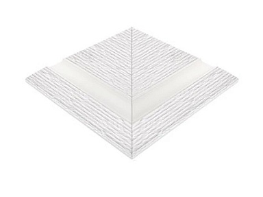 Бордюр Serapool 122-8000DK Внешний угол поручня Apache Unglazed 24,5x24,5