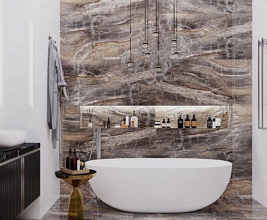Керамогранит Laparet Electra Brown Полированный 60x120