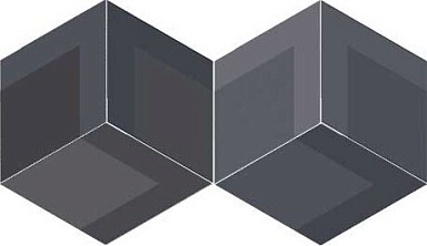 Декор Wow Flow Diamond Decor Black 14x24
