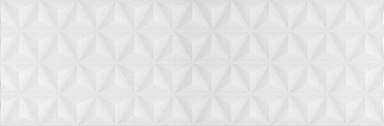 Плитка Kerama Marazzi 12119R Диагональ белый структура обрезной 25x75