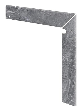 Kerastep Плинтус для ступени ML правый Marble 441 Ceniza R9 596х596х11