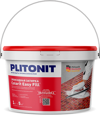 Смеси и затирки Plitonit Colorit Easy Fill Трёхкомпонентная эпоксидная Светло-коричневый 2 кг