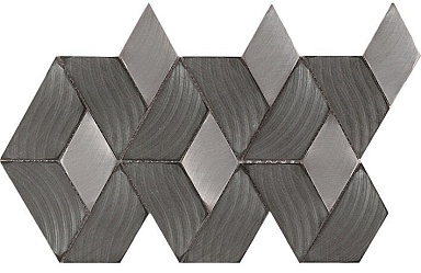 Мозаика L'Antic Colonial L244008771 Gravity Aluminium Braid Metal Titanium 35,8x23,7x0,4