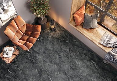Керамогранит LCM 8080AJA25M Ajax Graphite матовый карвинг 800x800x8