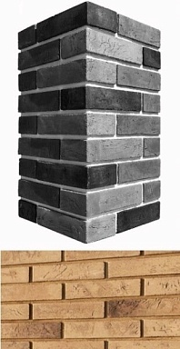 Искусственный камень White Hills 350-15 Терамо брик угол 9x20,5x5.5
