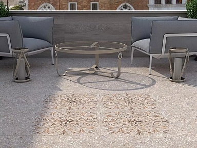 Kerama Marazzi SG632800R/GCA Ступень угловая клееная Терраццо серый темный 33x33