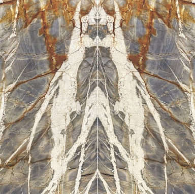 Керамогранит IRIS FMG L315607MF6B Marmi Blue Tempest Block B Lucidato 300x150