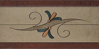 Бордюр Casalgrande Padana Fascia Floreale B Palissandro (Rosa Portogallo, Madras Pink) 15x30