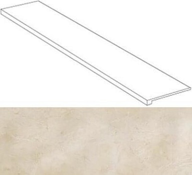 Ступень Атлас Конкорд Россия 620070000767 Supernova Stone Ivory Scalino laterale sx 33x120